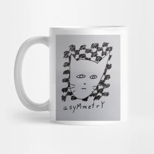 Asymmetrical Kitty Mug